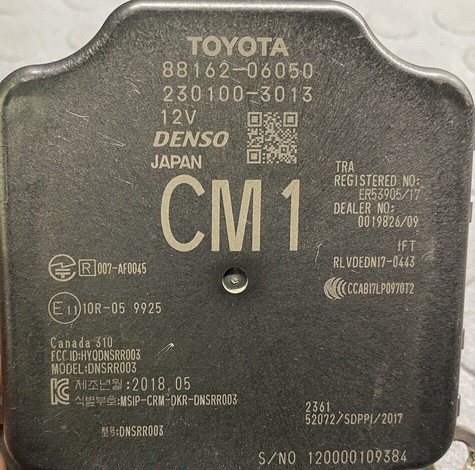 2018 2019 2020 Toyota Camry Rear Blind Spot Monitor Sensor OEM 88162-06050