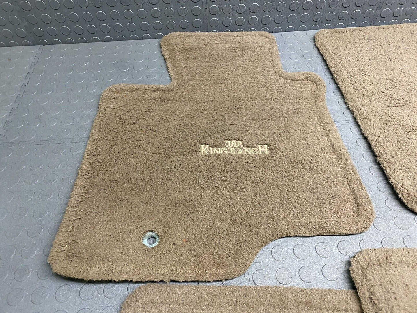 2003-2006 Ford Expedition King Ranch OEM Tan Floor Mat Mats Set