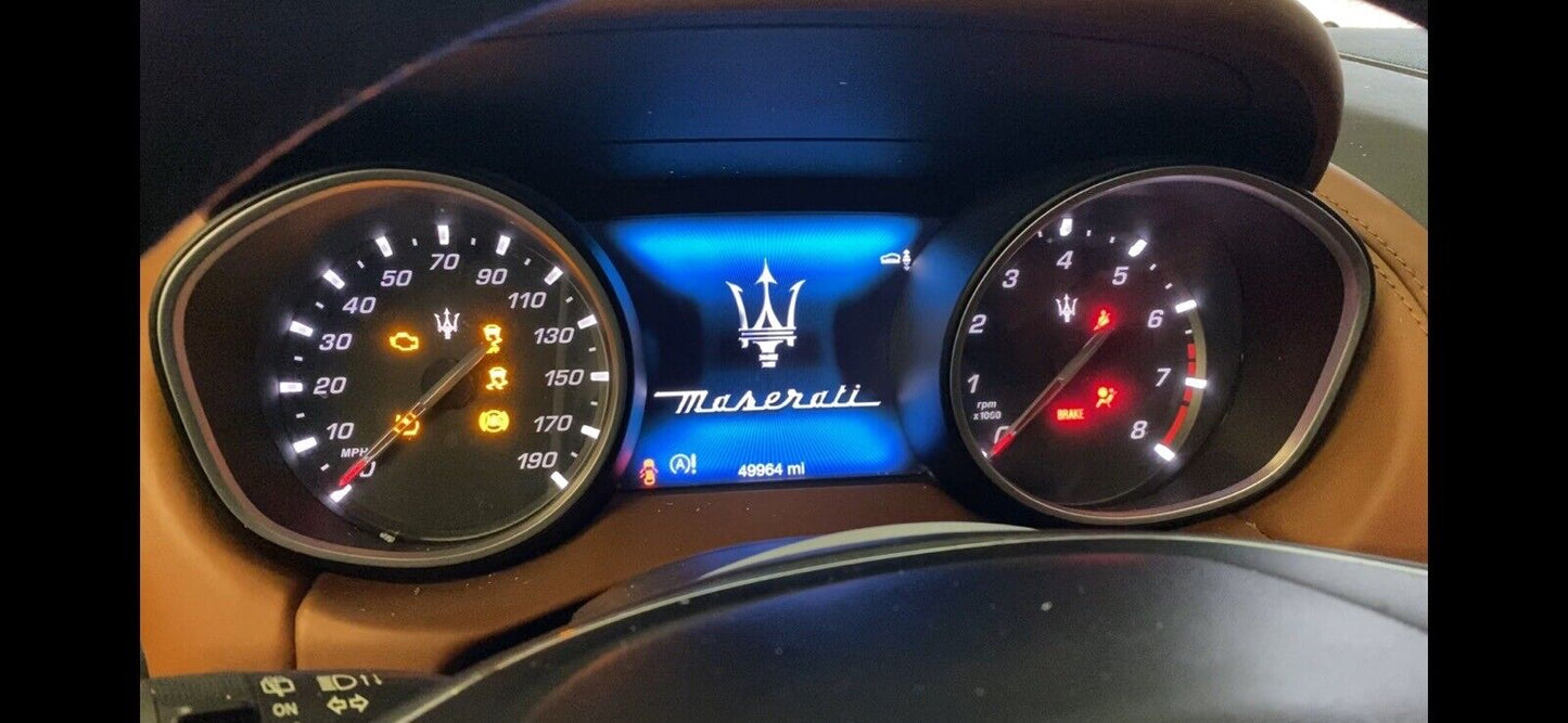 17-20 Maserati Levante M161 3.0L Instrument Gauge Cluster Speedometer TESTED 49k