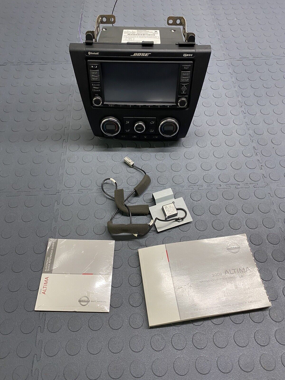 07 08 09 NISSAN ALTIMA BOSE NAVIGATION RADIO & CLIMATE CONTROL COMPLETE TESTED