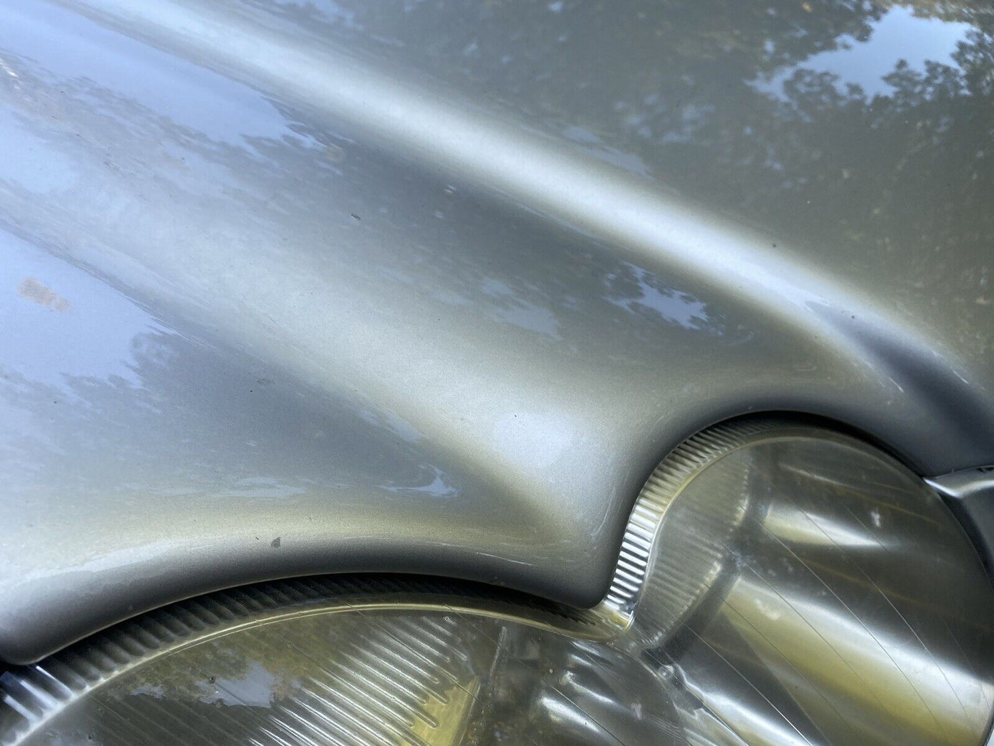 03-08 Mercedes R230 SL500 SL55 AMG SL600 Hood Iridium Silver NICE