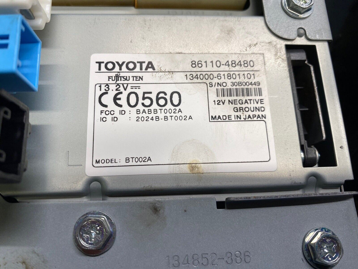 06 07 08 09 Lexus RX400h Navigation Screen Radio Climate Control 86110-48500