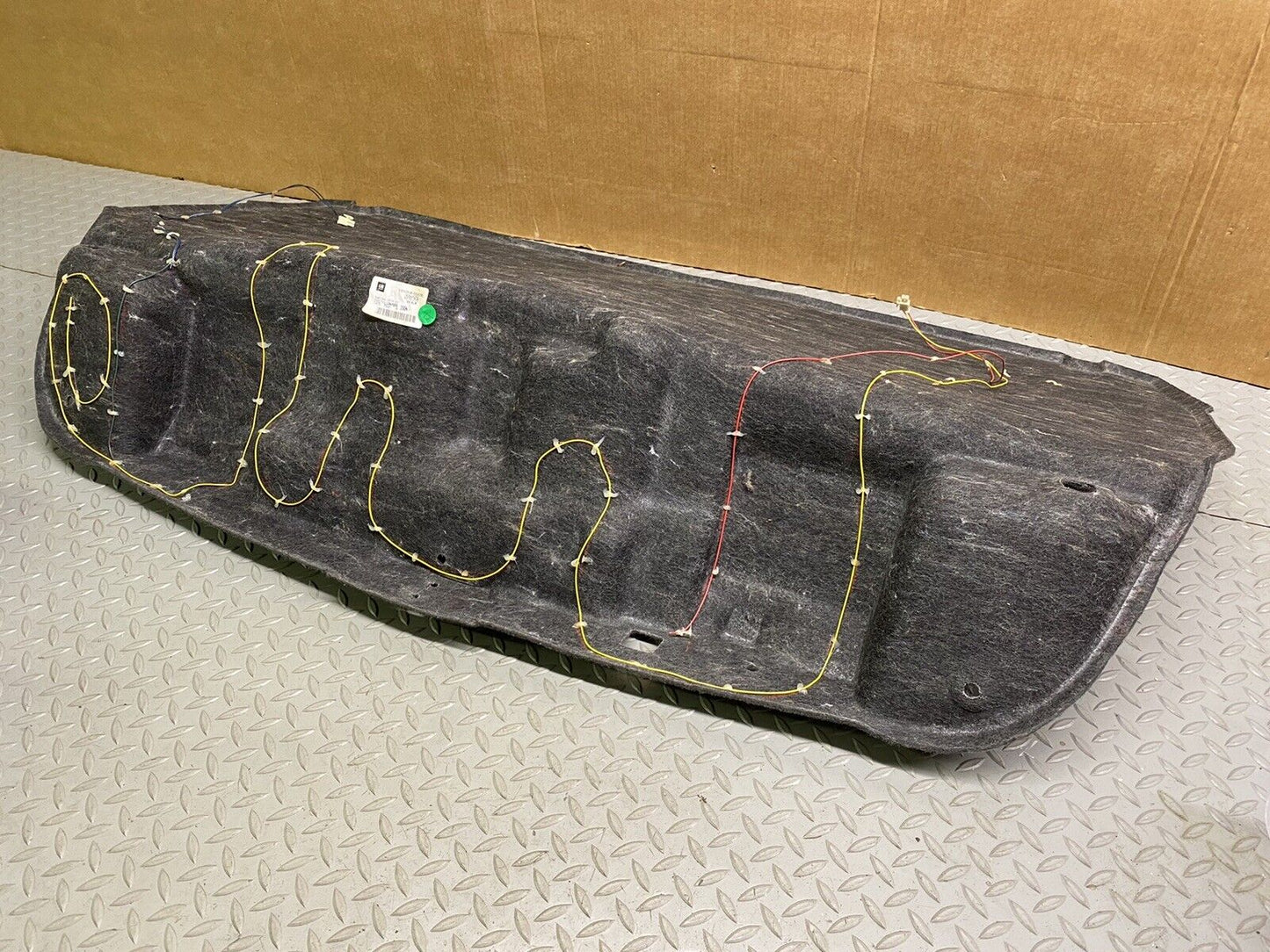 04-09 CADILLAC XLR TRUNK DECK LID LINER CARPET COVER OE PART