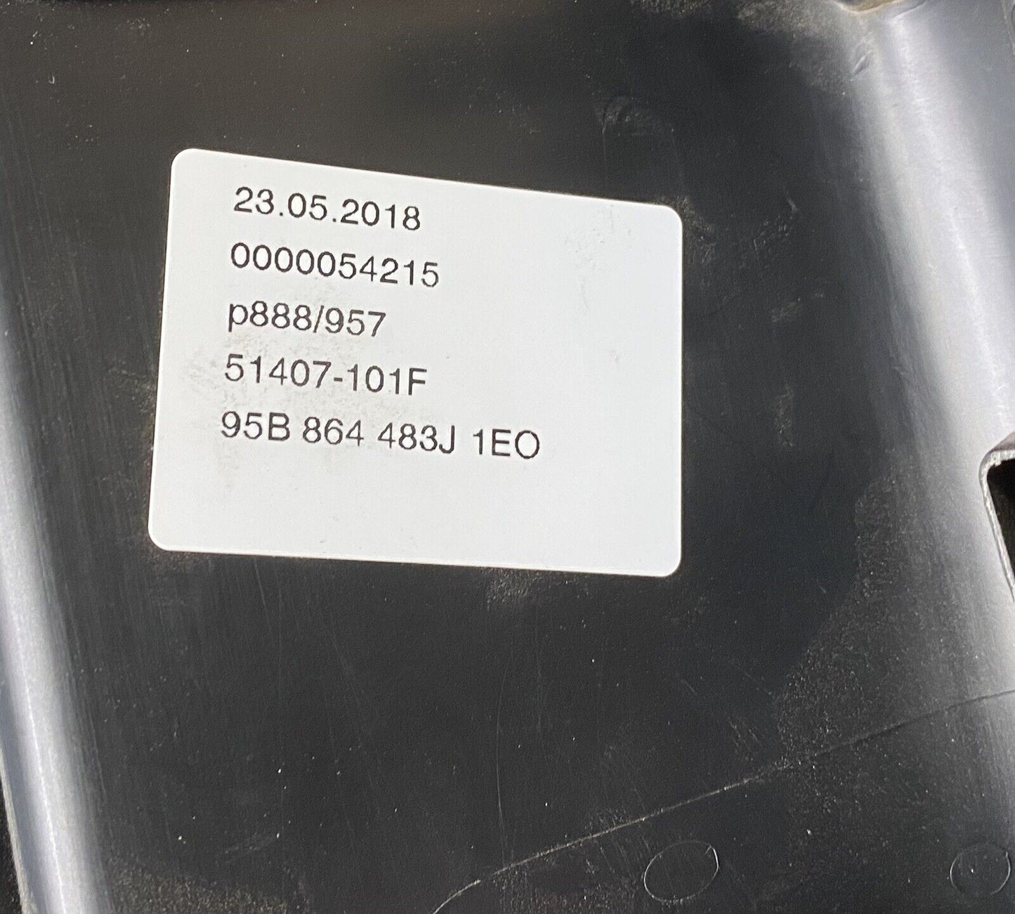 2015-2023 PORSCHE MACAN REAR TRUNK HATCH CARGO SILL SCUFF PLATE 95B864483J OEM