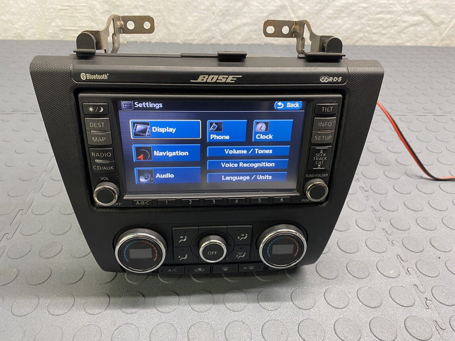 07 08 09 NISSAN ALTIMA BOSE NAVIGATION RADIO & CLIMATE CONTROL COMPLETE TESTED