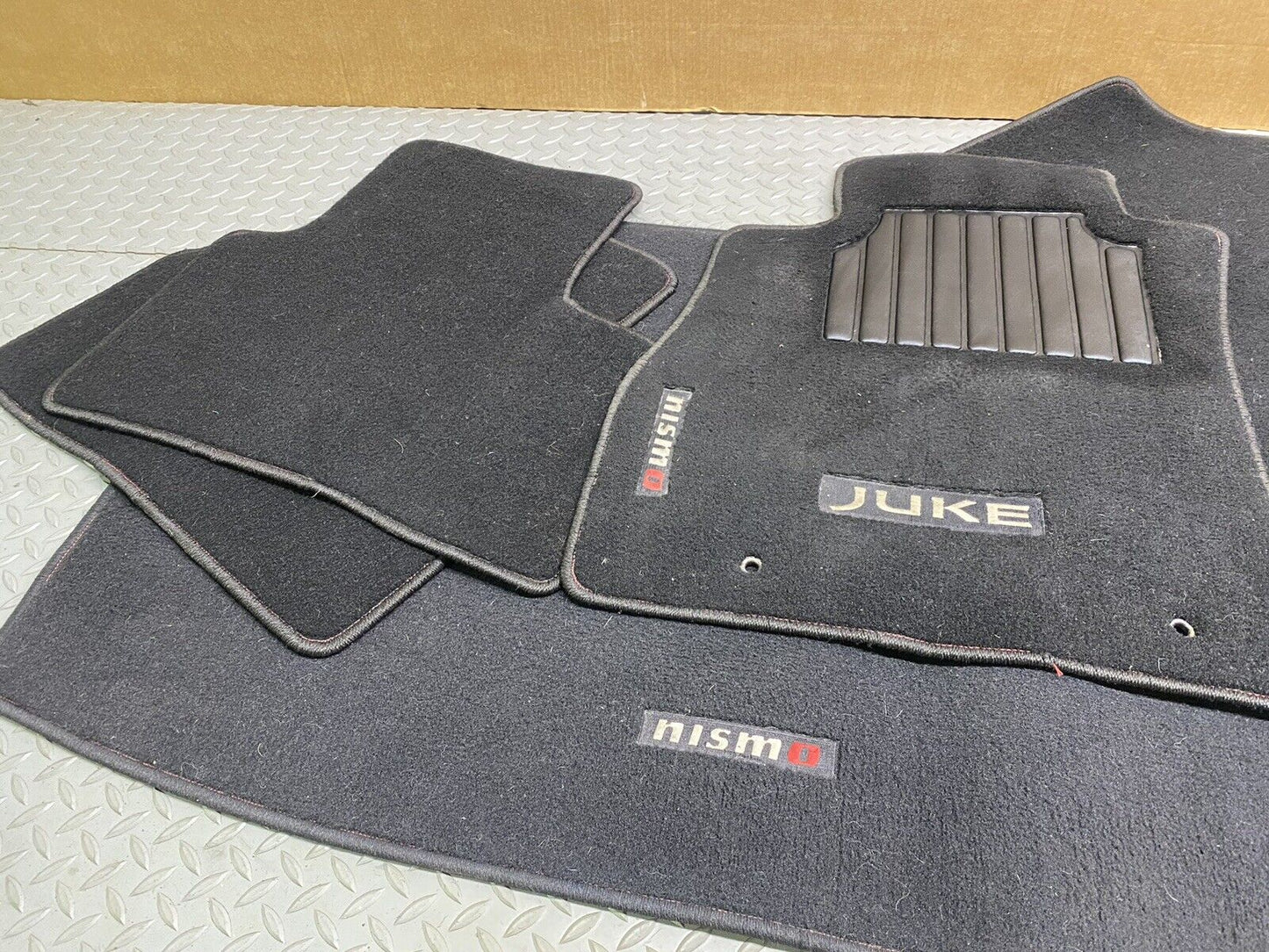 NISSAN JUKE NISMO RS OEM BLACK INTERIOR FLOOR MAT SET CARPET COMPLETE 5 PIECES