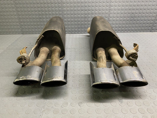 03-06 Mercedes W220 S65 S55 CL65 AMG Exhaust Muffler Quad Tips Left and Right