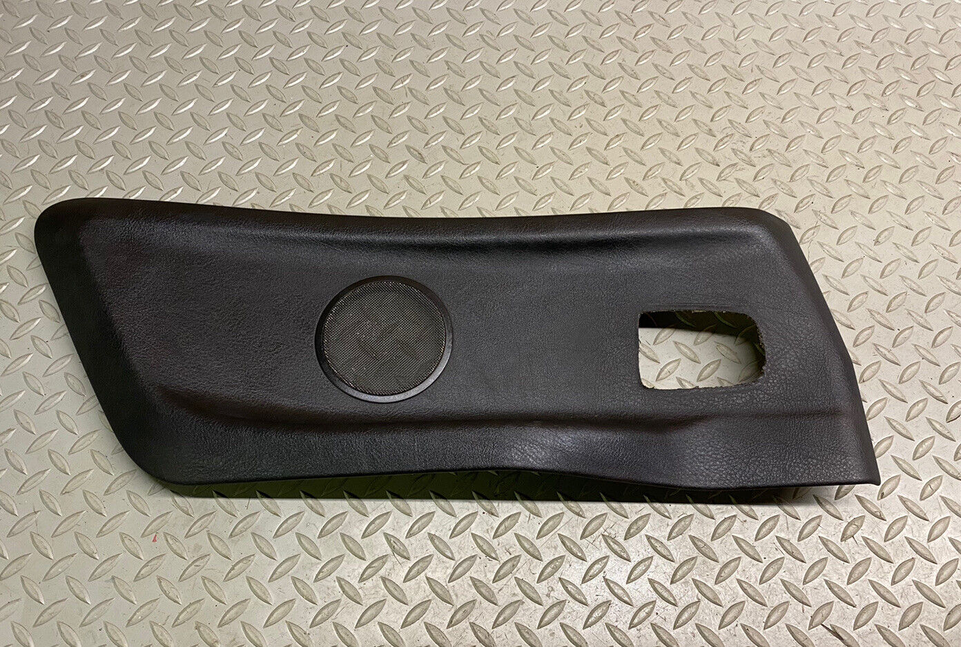 BMW OEM E36 CONVERTIBLE DRIVER LEFT REAR BLACK LEATHER PANEL CARD INSERT SPEAKER