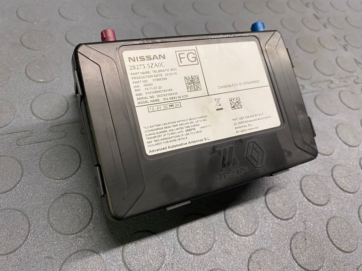 2017-2019 INFINITI Q50 Q60 COMMUNICATION CONTROL MODULE 28275 5ZA0C