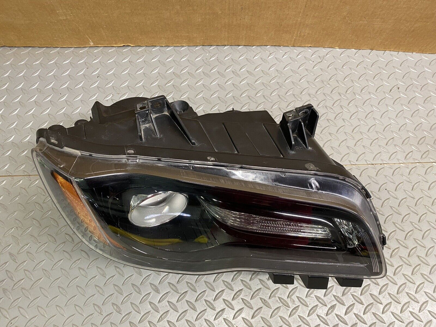 2012-2014 Chrysler 300 Headlight Passenger Side Halogen Black Bezel GENUINE OEM