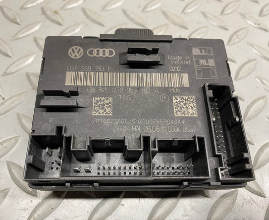 2012-2017 AUDI A7 LEFT FRONT DRIVER DOOR CONTROL MODULE OEM 4G8959793E