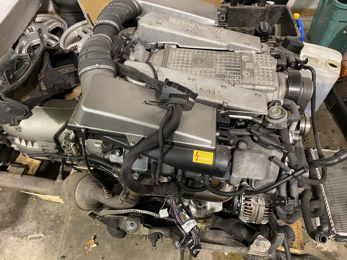 2003 MERCEDES S55 AMG SUPERCHARGED ENGINE M113K 5.4L COMPLETE MOTOR VIDEO!