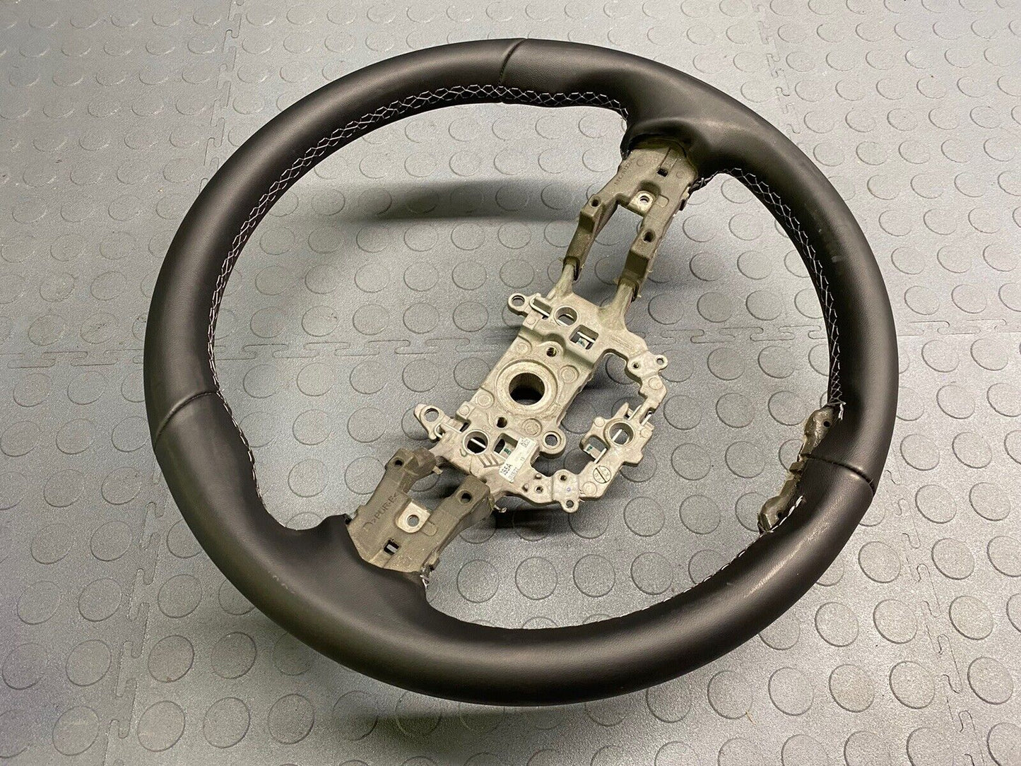 2023 - 2024 ACURA INTEGRA STEERING WHEEL A-SPEC BLACK LEATHER W GRAY STITCHING