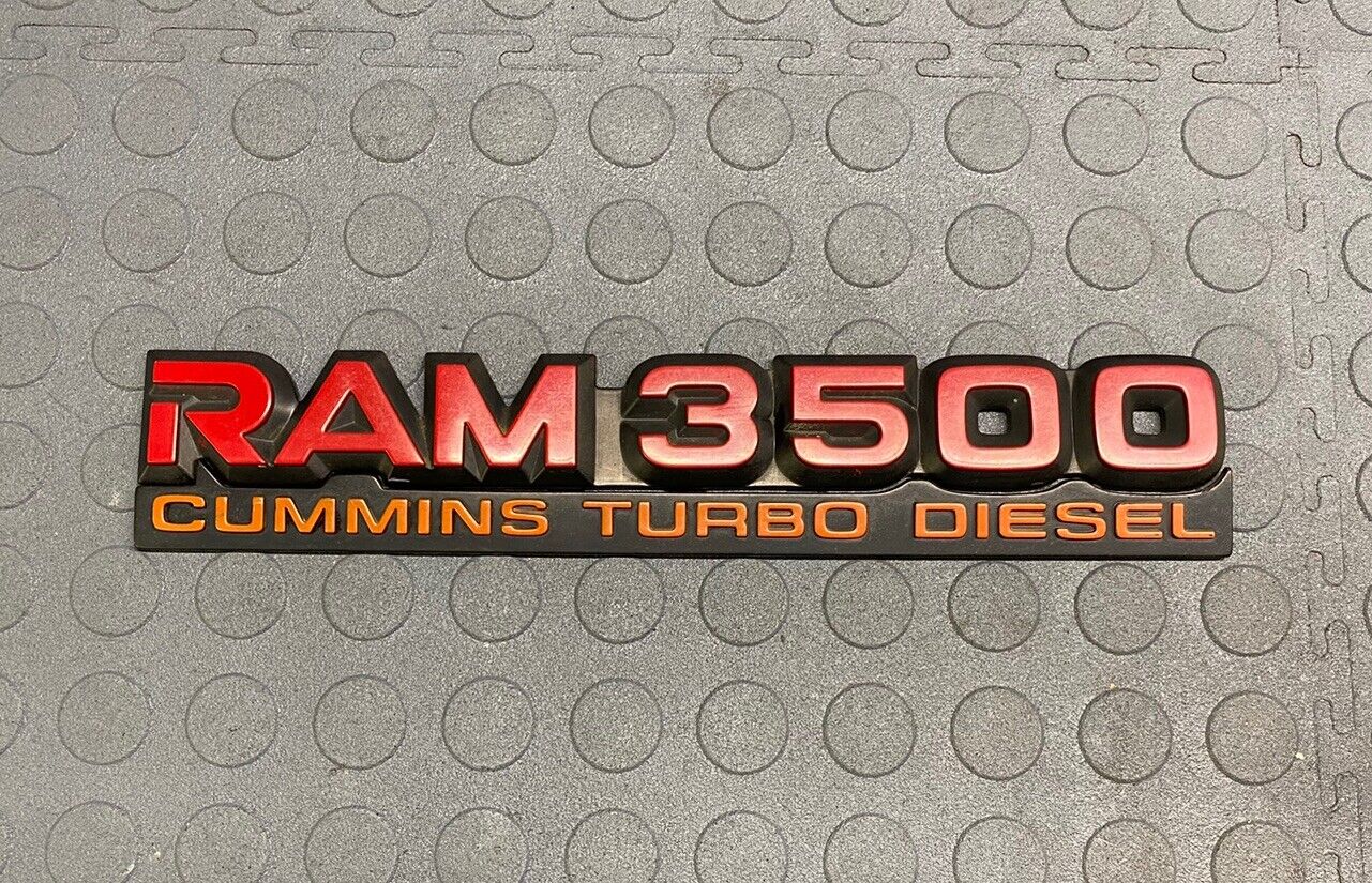 1994-2002 Dodge Ram 3500 Cummins Turbo Diesel Door Emblem Badge Ram Diesel