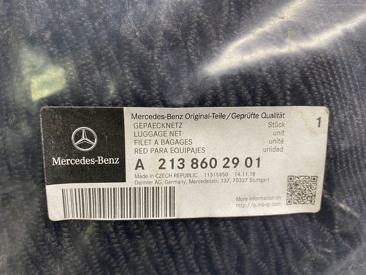 NEW MERCEDES BENZ C CLASS OEM CARGO LUGGAGE FLOOR REAR NET W205 C300 C63 C43