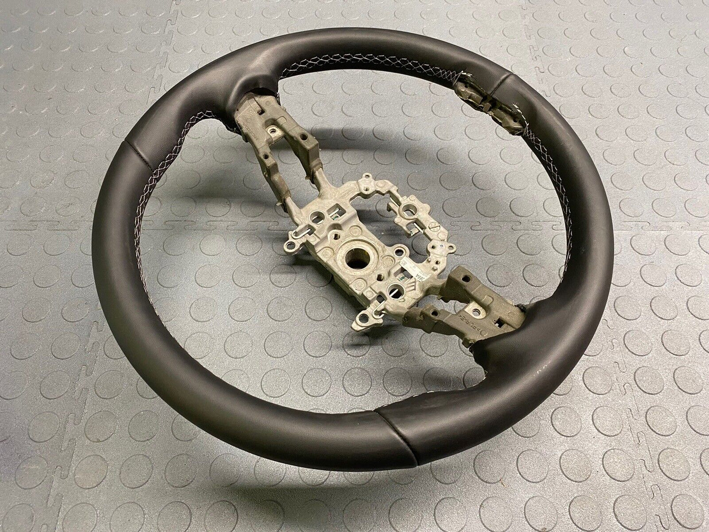 2023 - 2024 ACURA INTEGRA STEERING WHEEL A-SPEC BLACK LEATHER W GRAY STITCHING