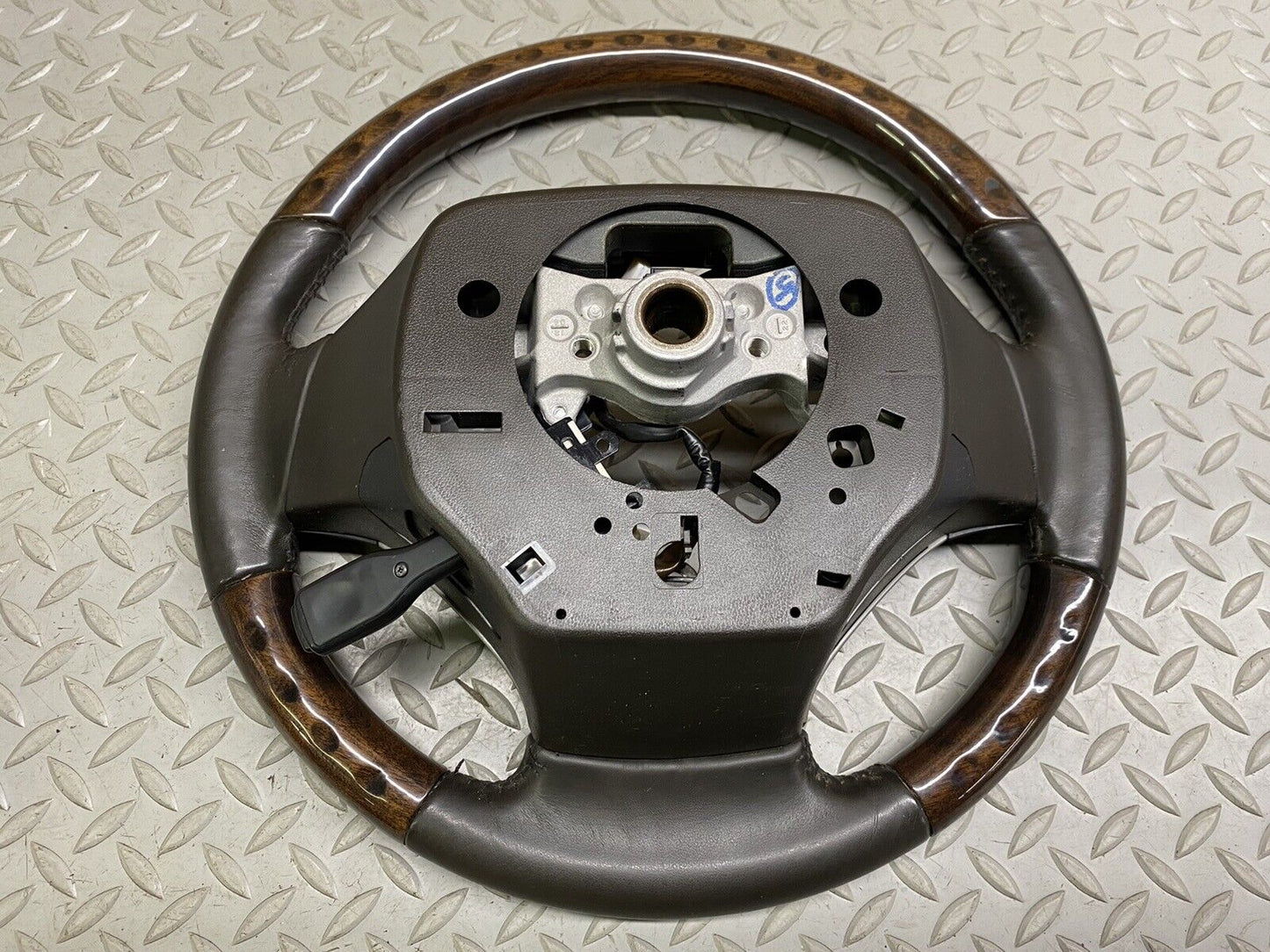 2013 2014 2015 LEXUS RX350 Steering Wheel Brown Leather Wood W/ Controls