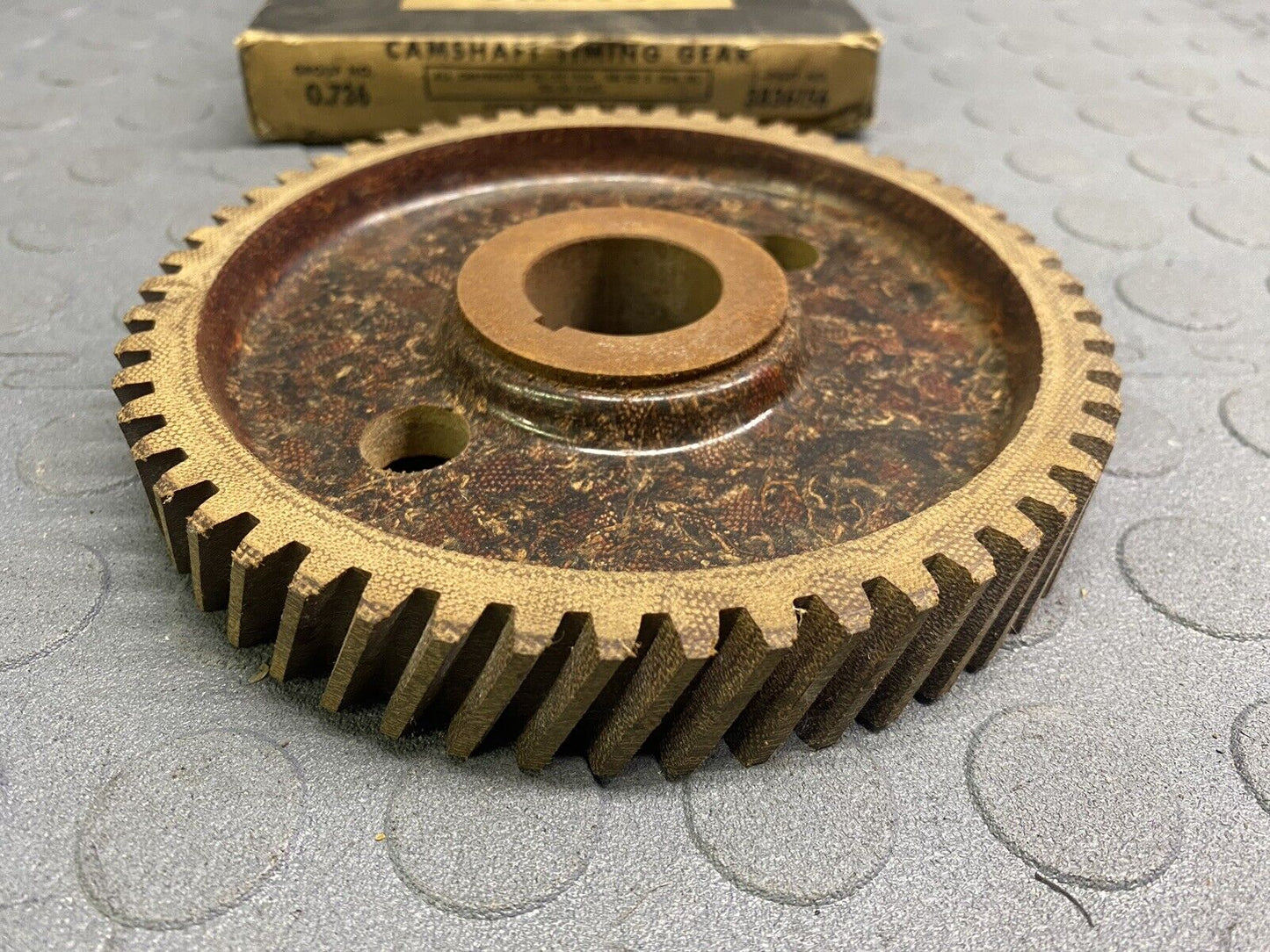 NOS 38-62 Chevy Pass 6 Cyl 38-52 Truck Camshaft Timing Gear 3836156 ORIGINAL BOX