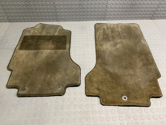 04-09 Cadillac XLR Pair LH RH OEM Front Carpet Floor Mats Black Original