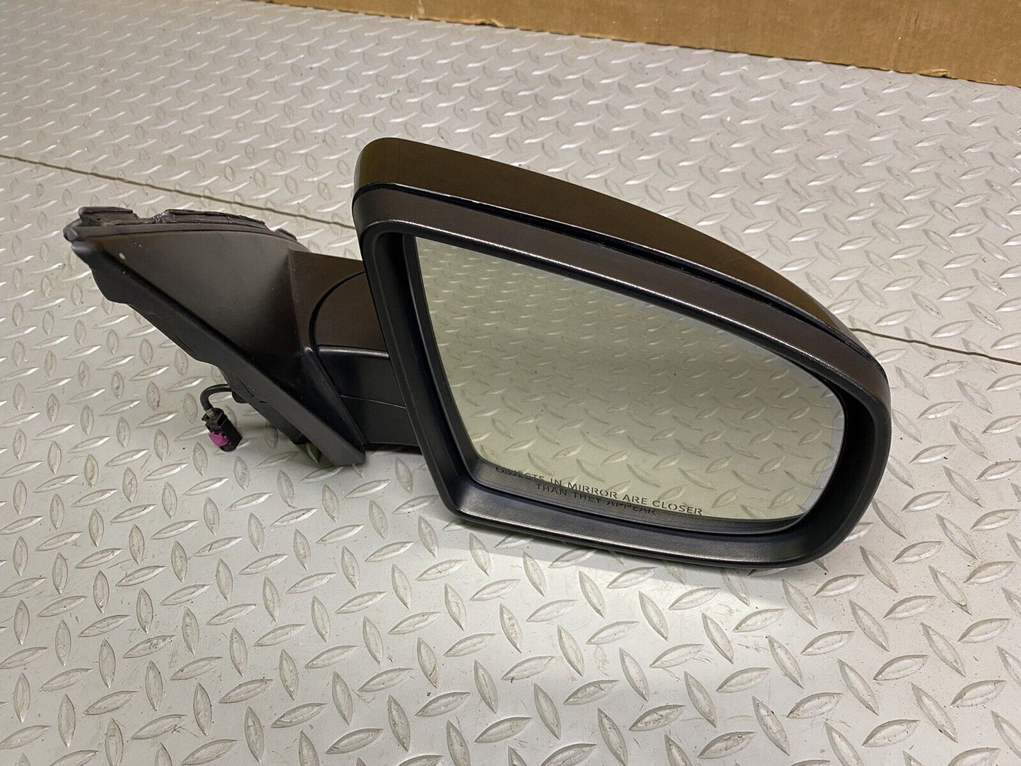 2010-2013 BMW X5 E70 RIGHT PASSENGER DOOR POWER MIRROR W CAMERA AUTO DIM BLACK