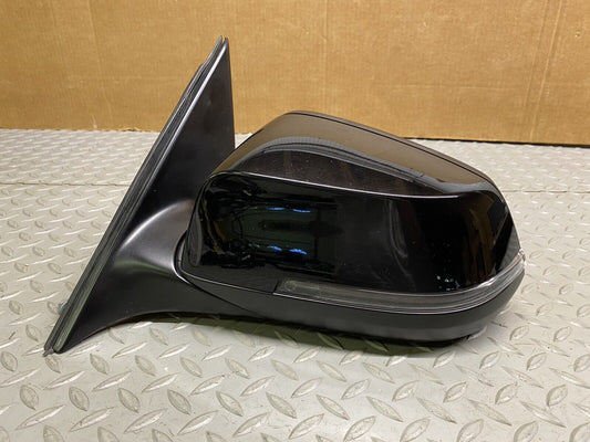 2015 BMW F10 528i DRIVER LEFT SIDE VIEW POWER DOOR MIRROR HEATED MEMORY BLACK