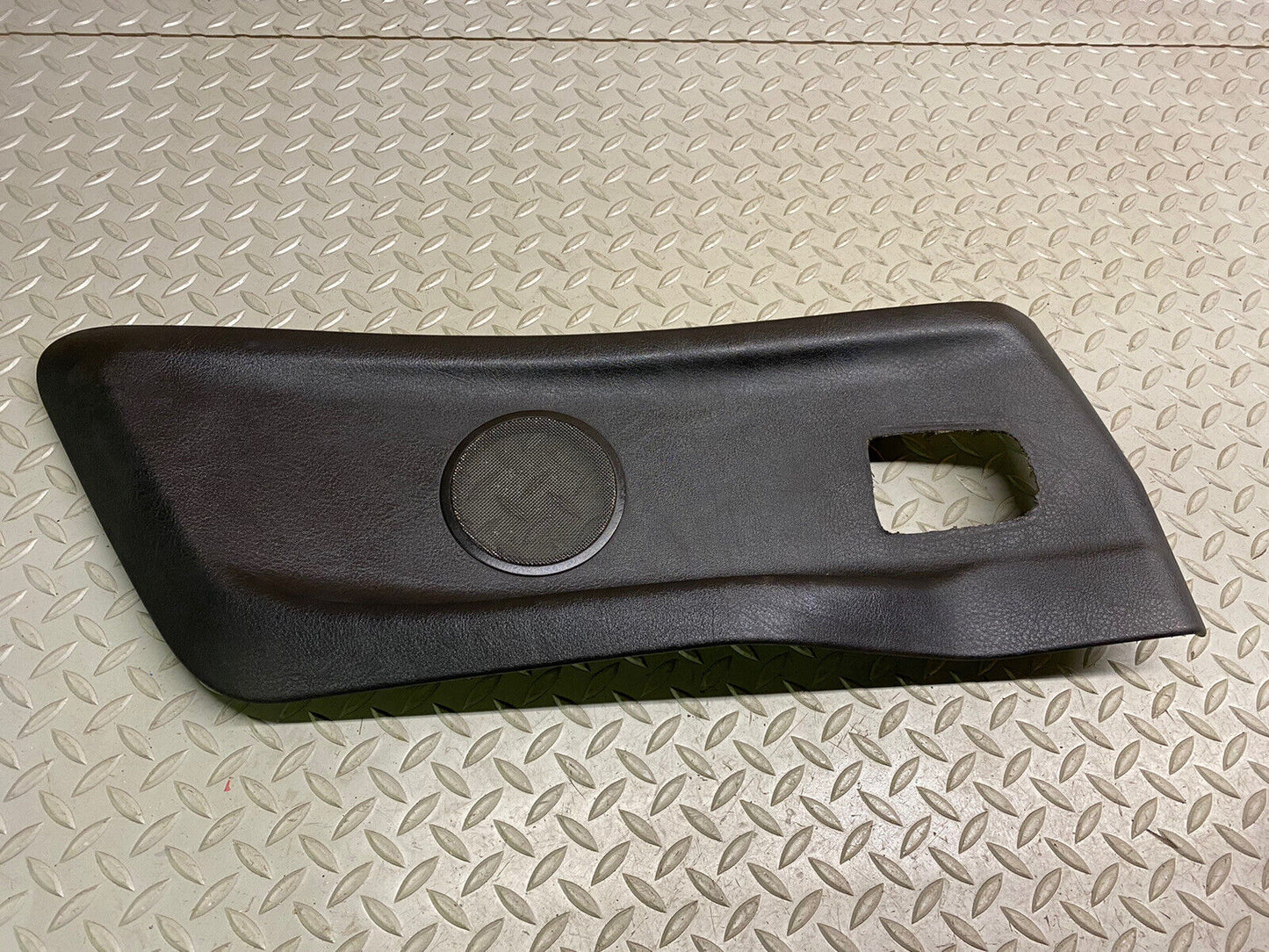 BMW OEM E36 CONVERTIBLE DRIVER LEFT REAR BLACK LEATHER PANEL CARD INSERT SPEAKER