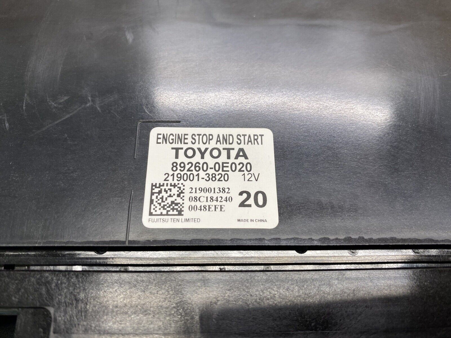 16 17 18 19 TOYOTA HIGHLANDER ENGINE START STOP MODULE 89260-0E020