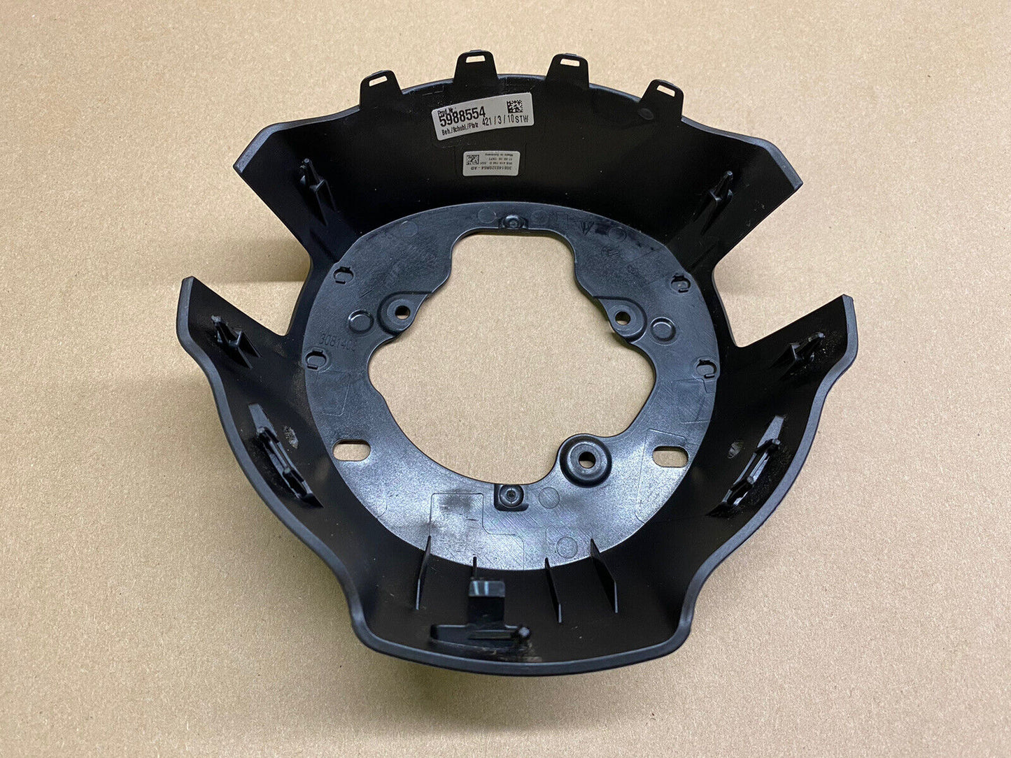 PORSCHE MACAN STEERING WHEEL REAR COVER ASSEMBLY 95B.419.798.D BLACK