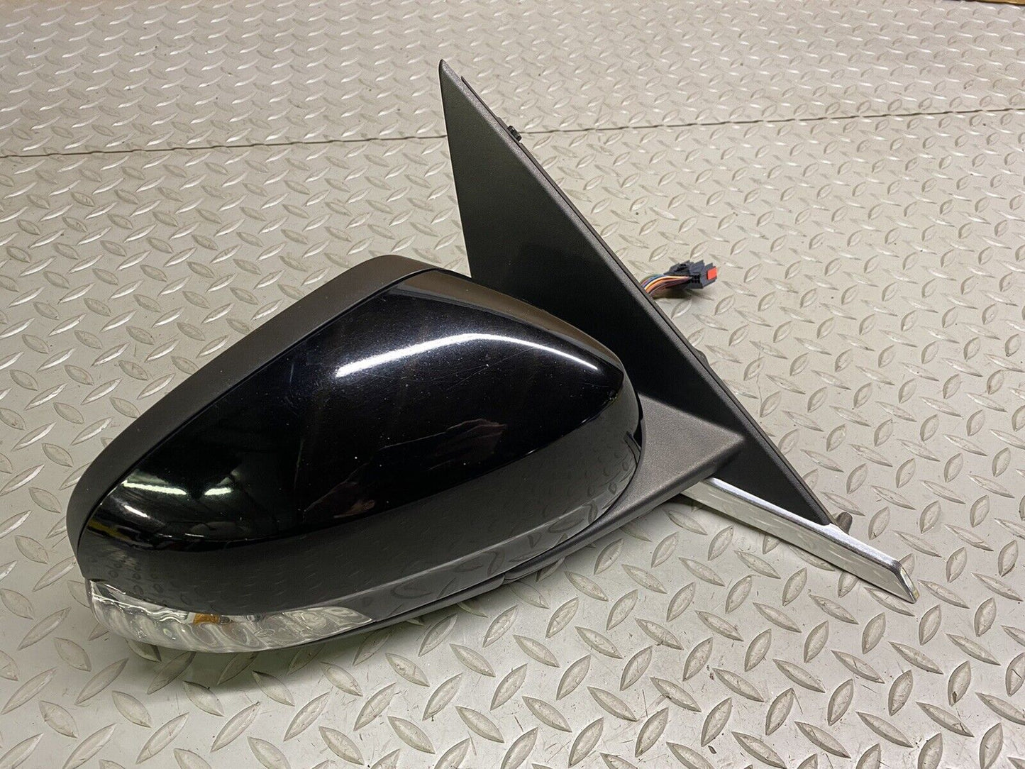 JAGUAR XF XFR PASSENGER RIGHT DOOR MIRROR BLACK W/BLIND SPOT OEM 09-15