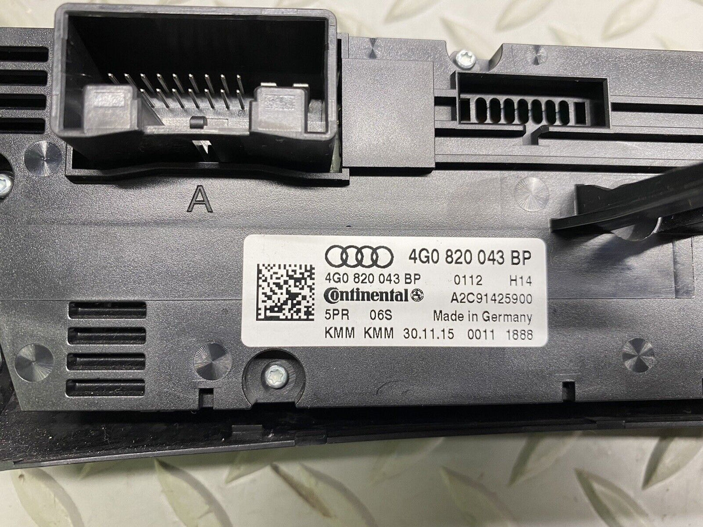 2016-2017 AUDI A6 S6 A7 HEATER AC TEMPERATURE CLIMATE CONTROL 4G0820043BP