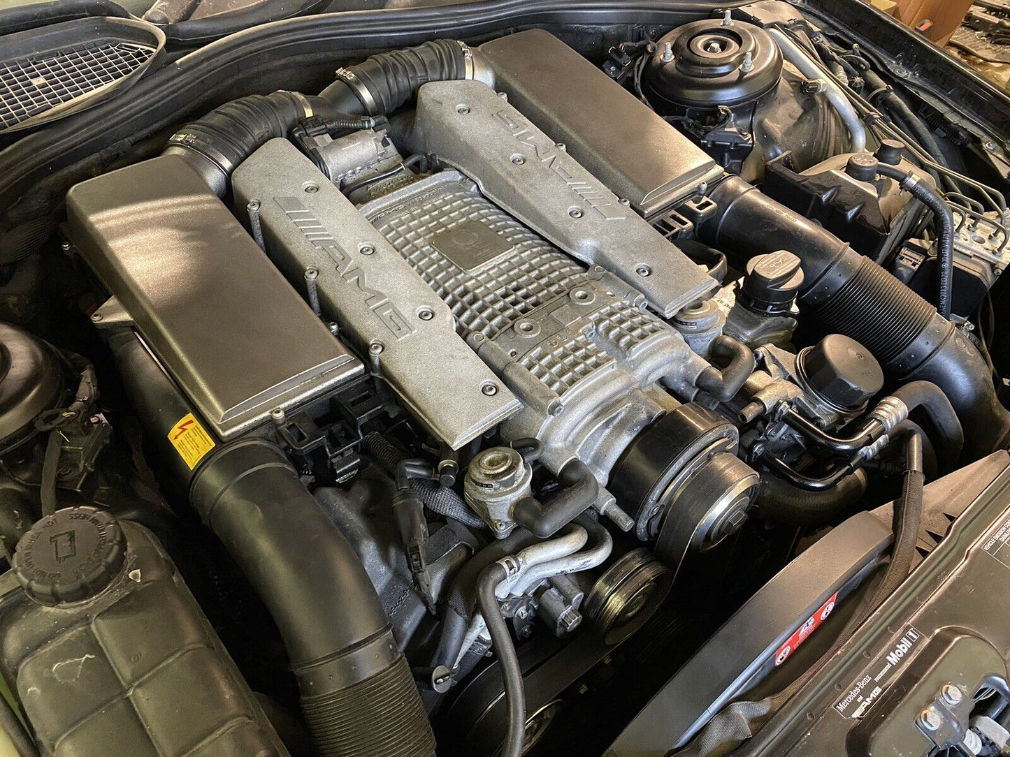 2003 MERCEDES S55 AMG SUPERCHARGED ENGINE M113K 5.4L COMPLETE MOTOR VIDEO!