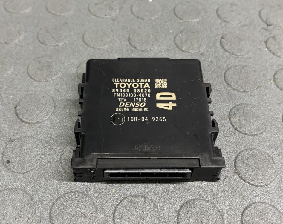2018 - 2020 TOYOTA SIENNA PARK PARKING AID ASSIST CONTROL MODULE 89340-08020
