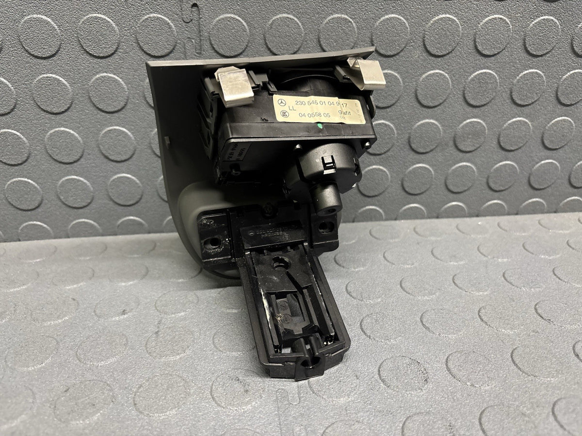 03-12 Mercedes R230 SL500 Headlight Control Switch Parking Brake 2305450104