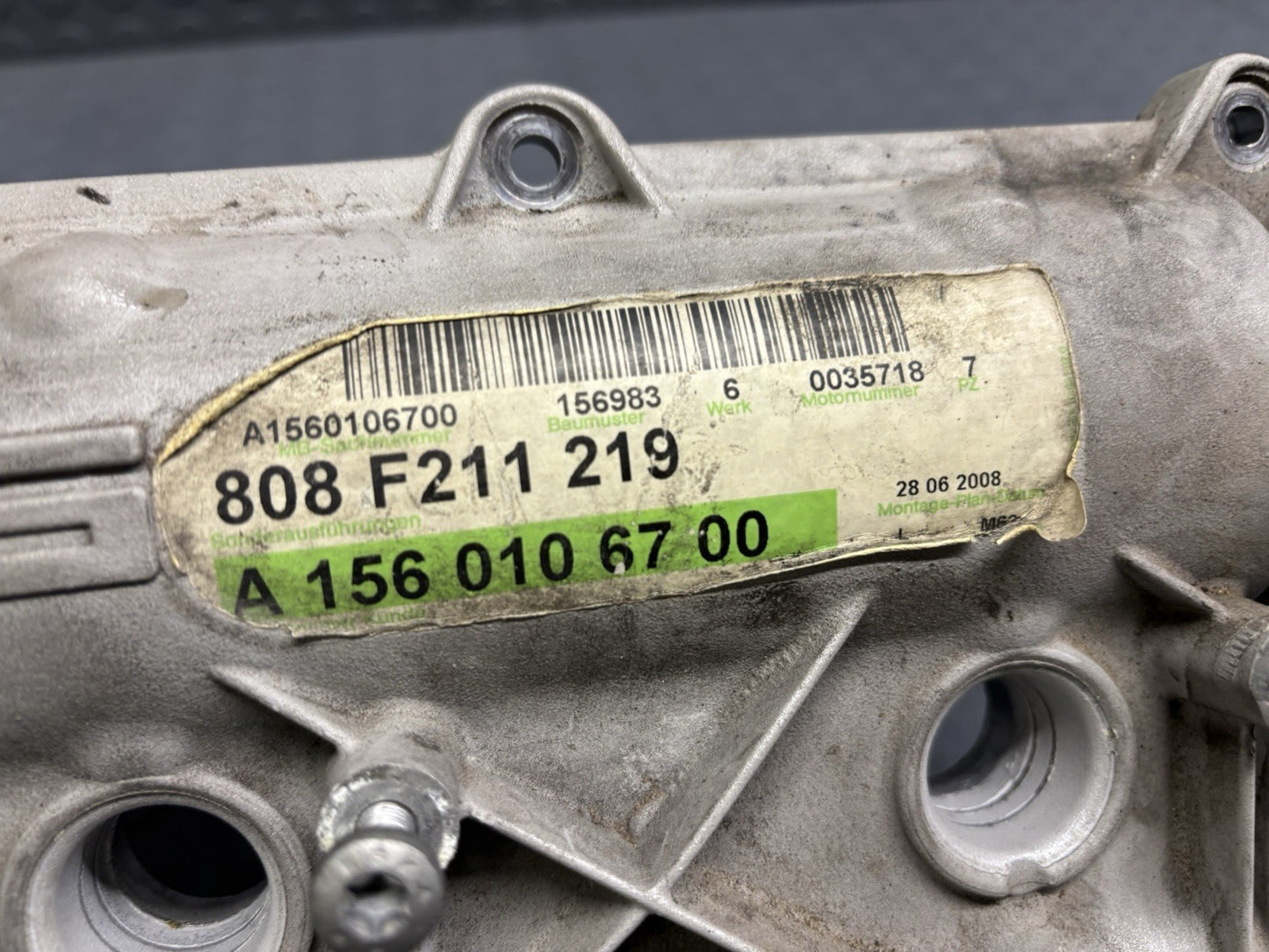 MERCEDES E63 AMG W211 M156 OEM LEFT RIGHT ENGINE VALVE COVER SET NICE!