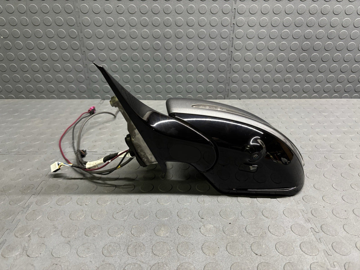 W213 MERCEDES E63 AMG LEFT DOOR MIRROR BLIND ZONE CAMERA GPS COMPLETE NICE GRAY