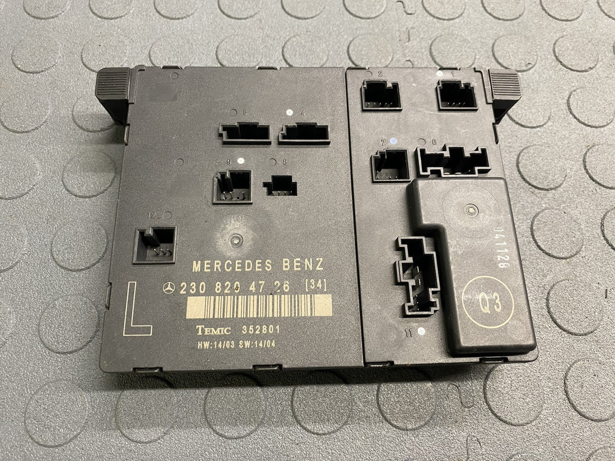 03-12 Mercedes R230 SL500 SL55 AMG Front Left Side Door Control Module Unit