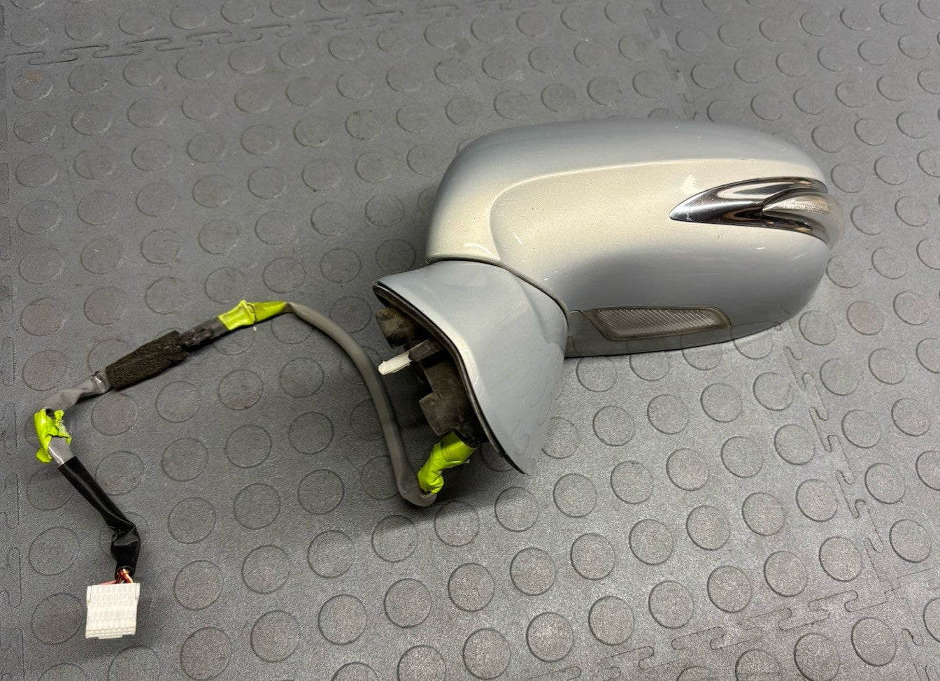 10-12 Lexus HS250H Left Driver Side Door Mirror Silver Opal Mica 1H0