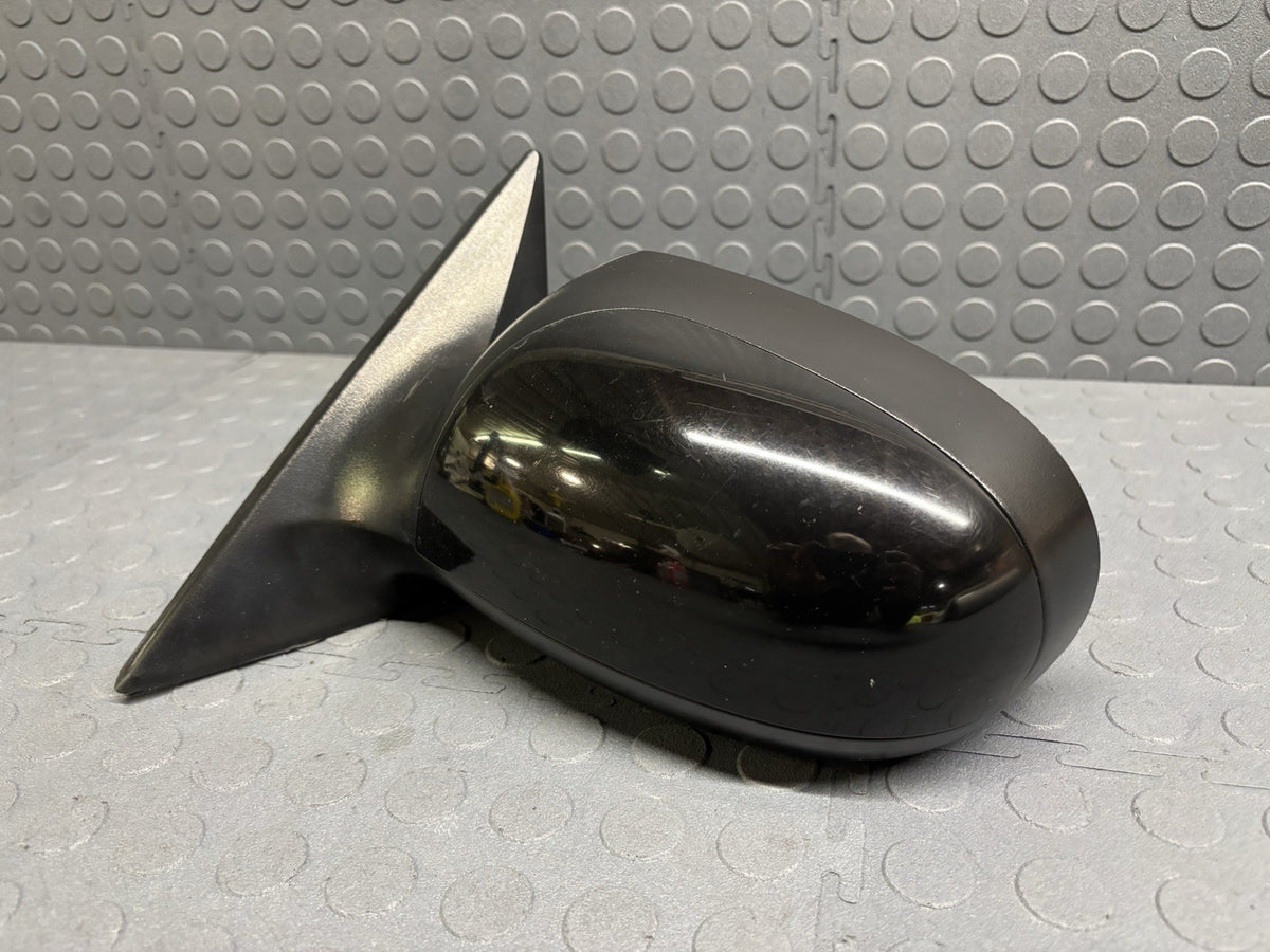 02-05 Ford Thunderbird Left Driver Side Rear View Door Mirror BLACK Needs Glass