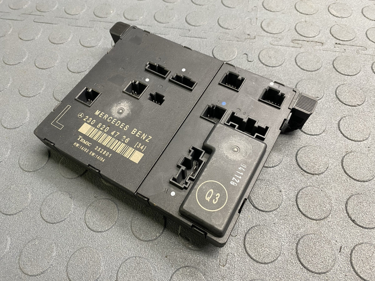 03-12 Mercedes R230 SL500 SL55 AMG Front Left Side Door Control Module Unit