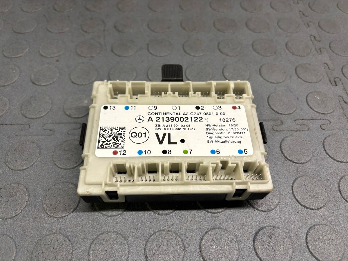 2018 Mercedes AMG E63 W213 Front Left Door Control Module A2139002122