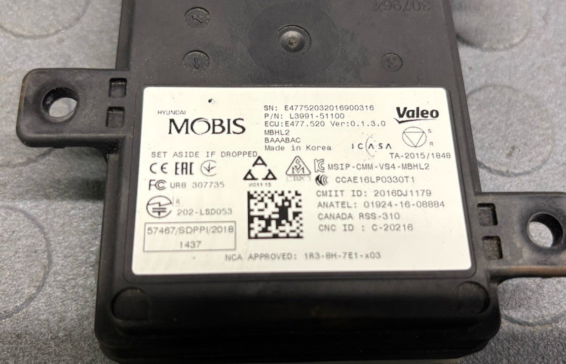 21-24 KIA K5 REAR LEFT OR RIGHT BLIND SPOT RADAR SENSOR MODULE OEM L3991-51100