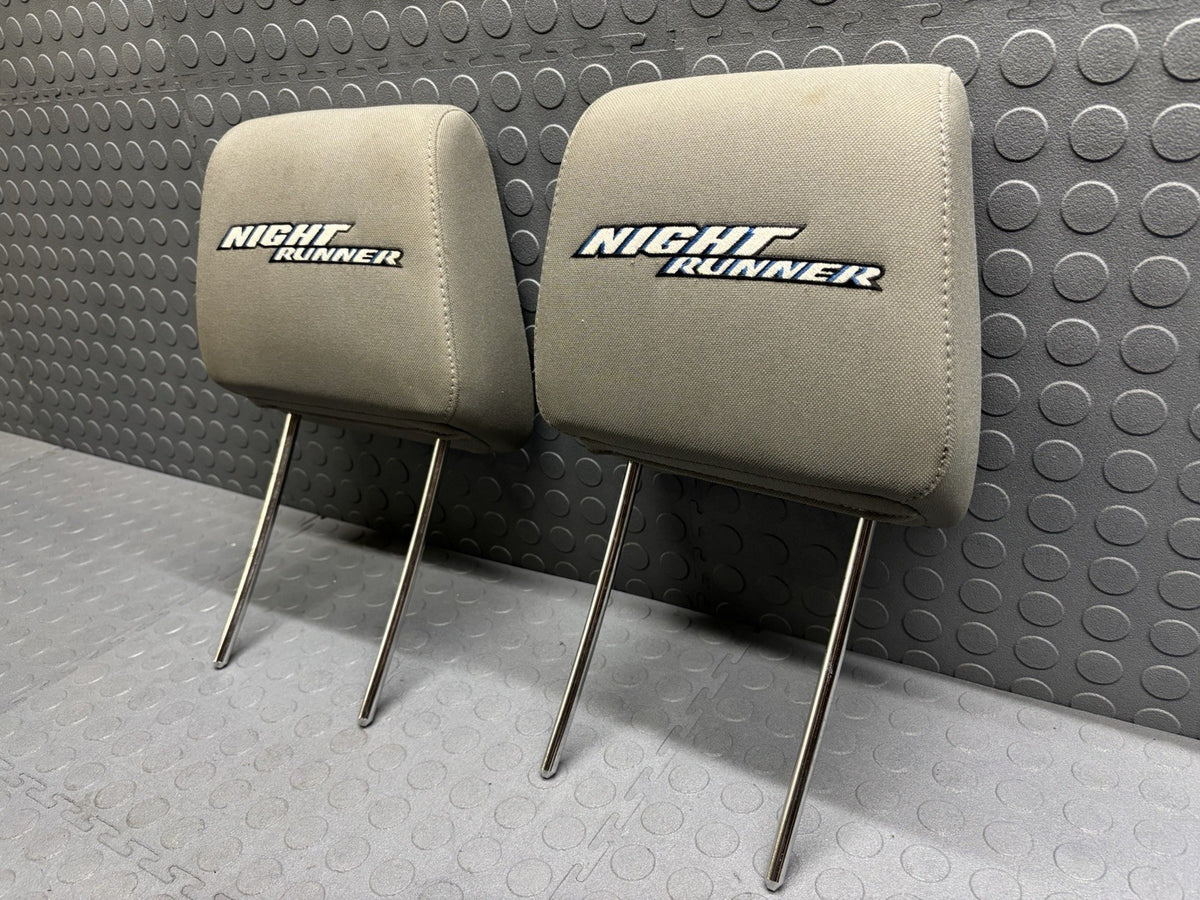 06-08 Dodge Ram NIGHT RUNNER Front Headrest Head Rest Set RARE
