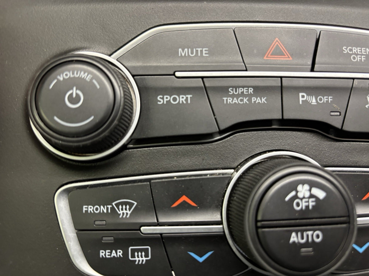 2017-2023 Dodge Charger Temperature Control Switch Panel Super Track Pak Sport