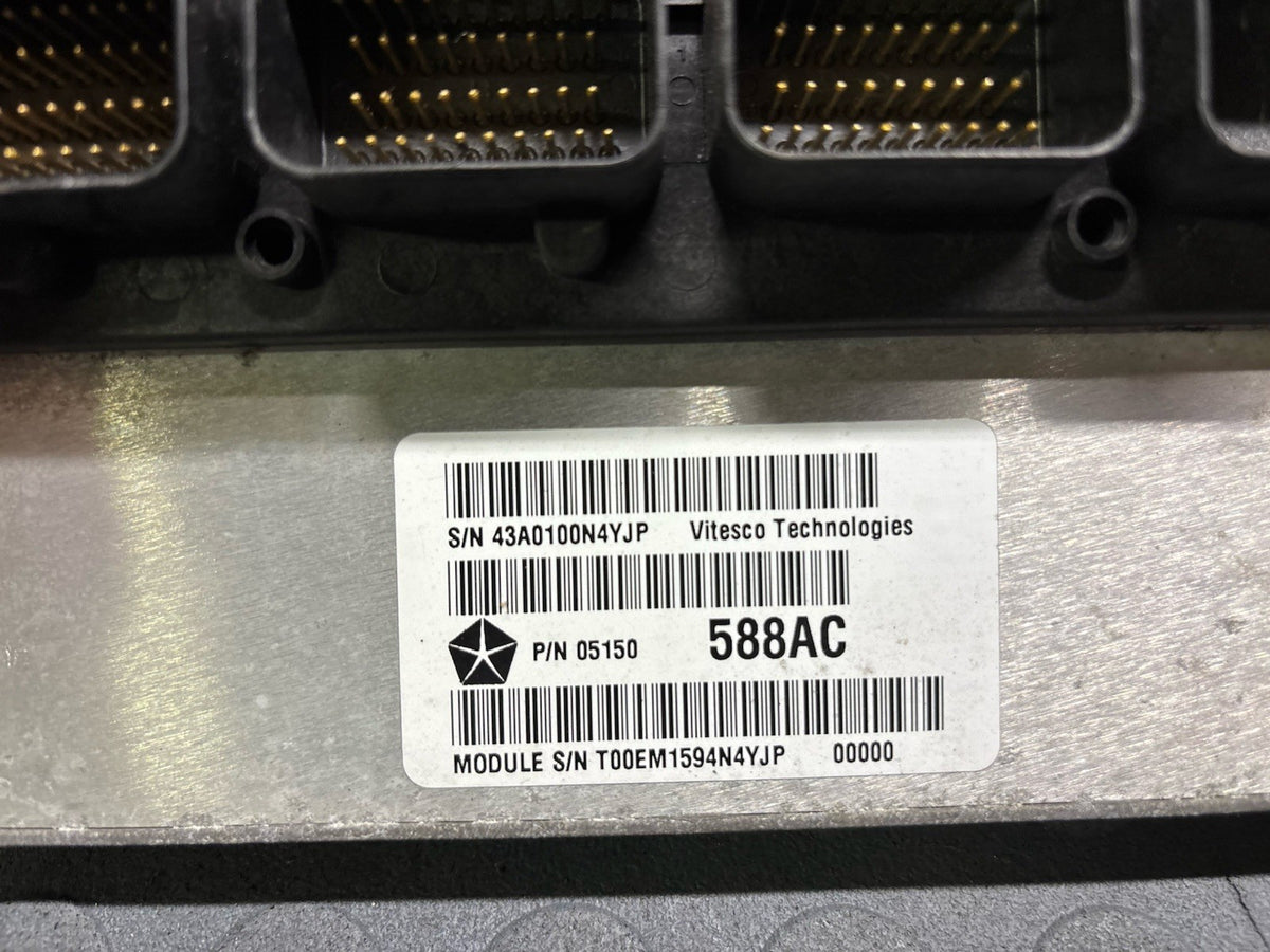 2011 JEEP CHEROKEE DURANGO 3.6L ENGINE CONTROL COMPUTER ECM ECU 05150588AC