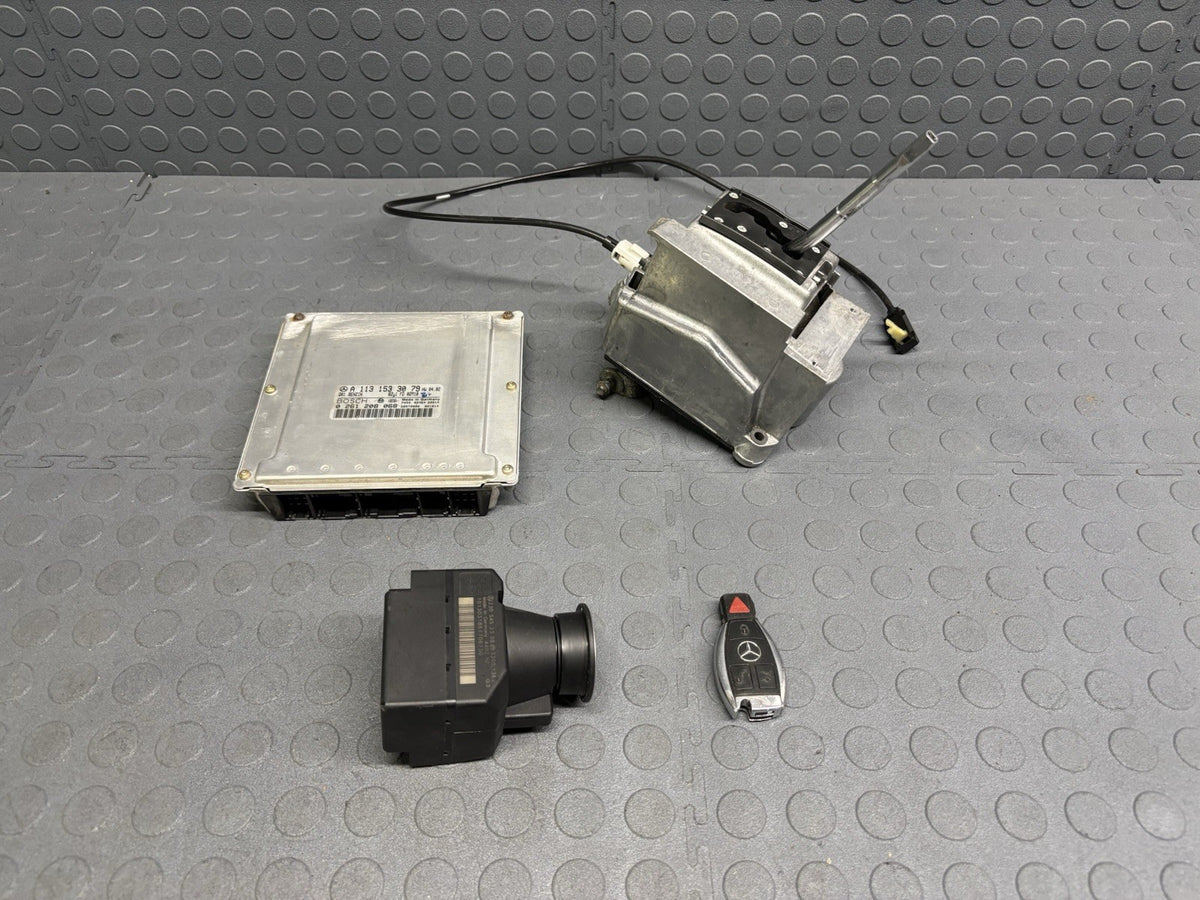 Mercede R230 SL500 ECU Engine Computer EIS Ignition Switch Key Shifter Set