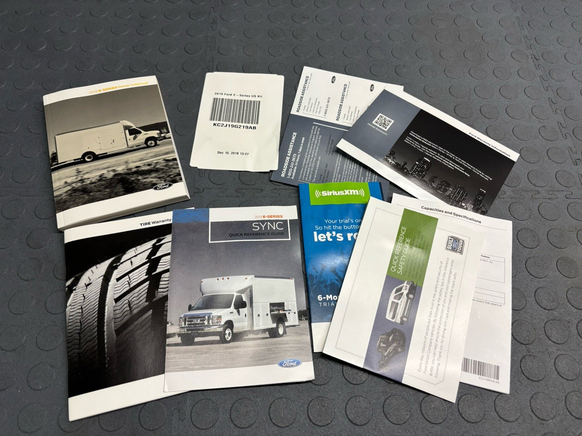 19 2019 Ford E-Series E350 E450 Super Duty Owners Manual Books
