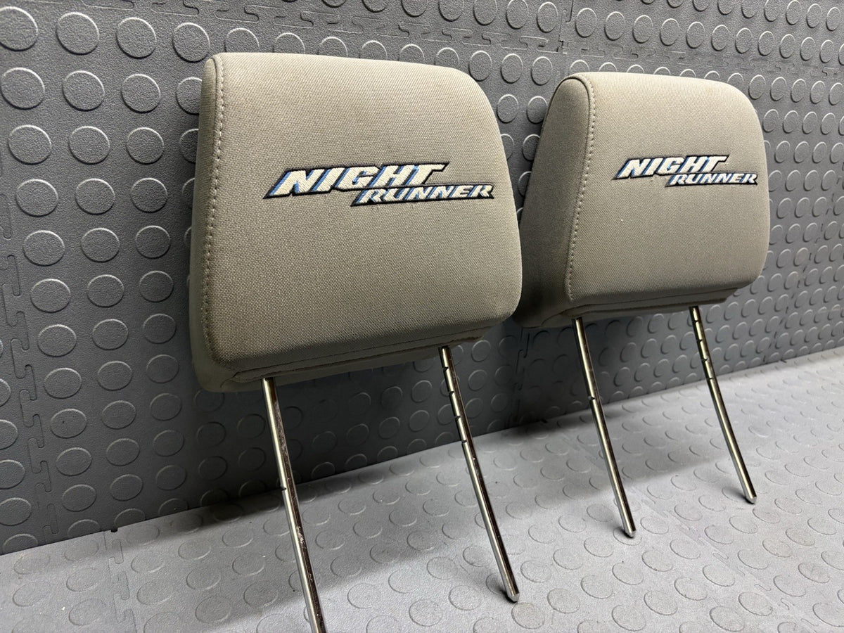 06-08 Dodge Ram NIGHT RUNNER Front Headrest Head Rest Set RARE