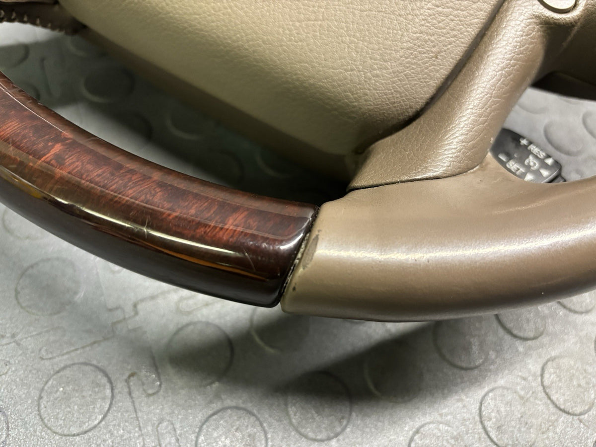 Lexus GX460 Steering Wheel Sepia Wood Trim Non-Heated w/ Switches 2014-2019 OEM