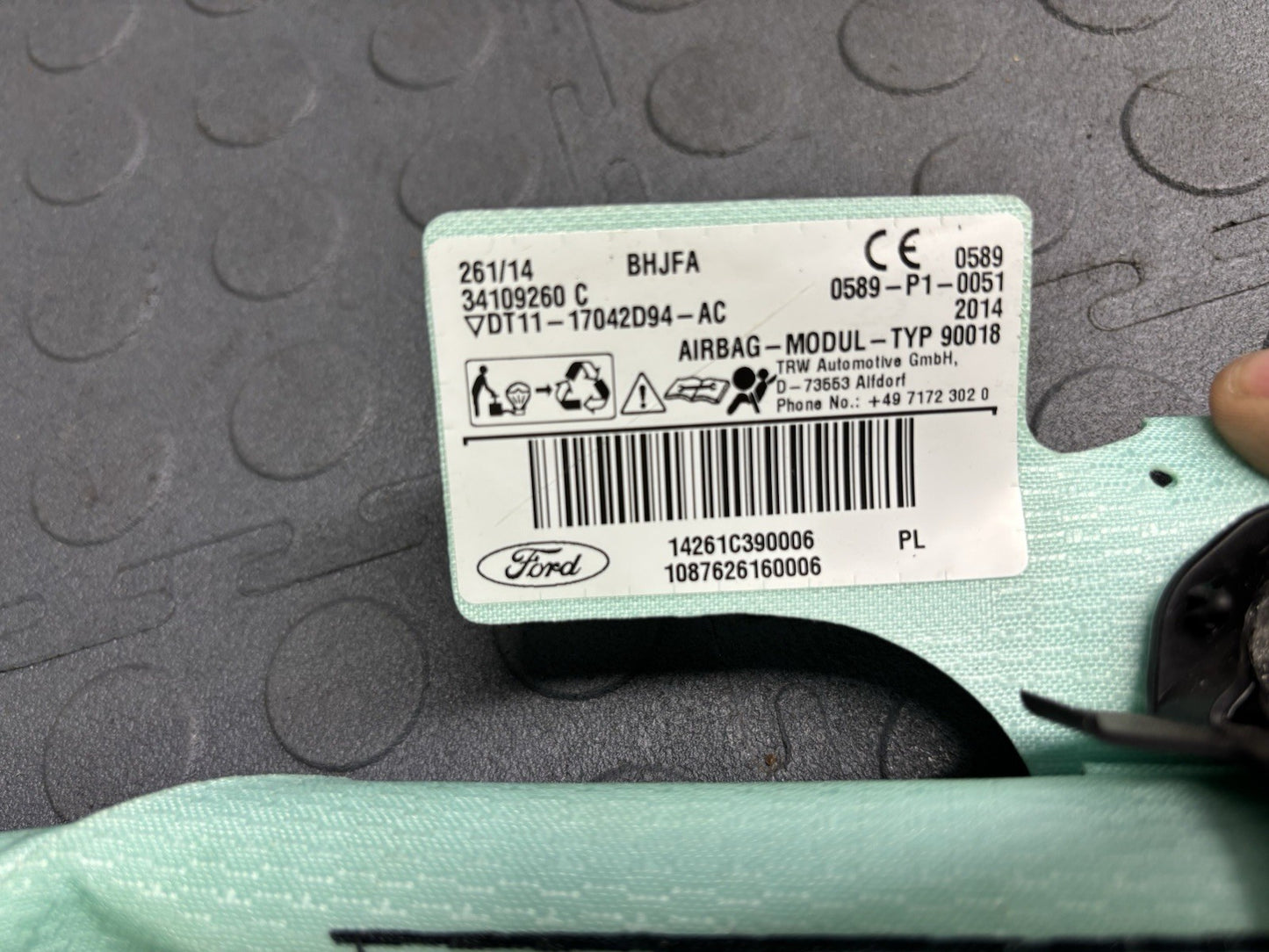 14-17 Ford Transit Connect Cargo Driver Passenger Curtain Roof Set Pair