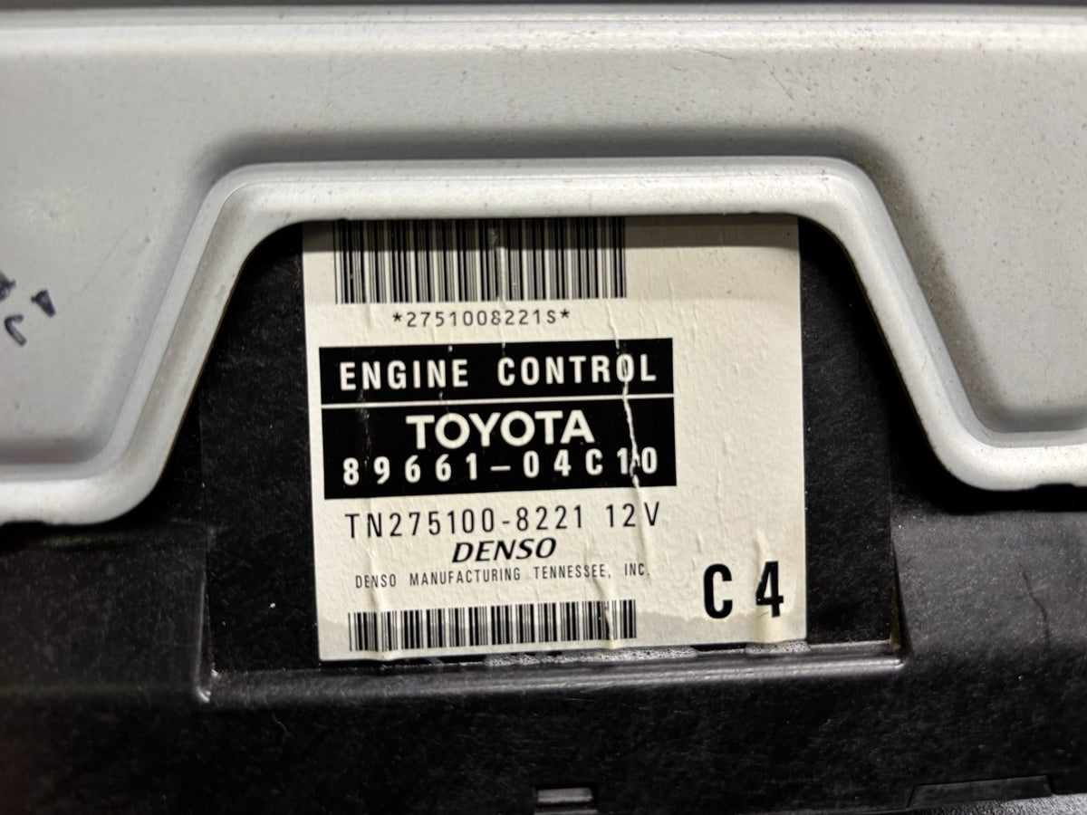 2007 TOYOTA TACOMA 2.7L RWD MT ENGINE COMPUTER ECM 89661-04C10